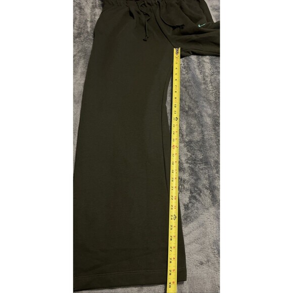 LARGE Nike Pants Womens Fleece Modern High Waisted Open Hem DQ6168-355 - Picture 7 of 10